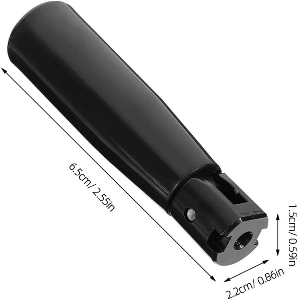 BETOOKY Black Folding Crank Handle Grip, Nylon Column Shape, 2pcs