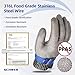 Schwer SlicePro ANSI A9 Cut Resistant Glove PR1706, Stainless Steel Mesh Metal Glove, Food Grade for Kitchen Cooking, Butcher Meat Cutting, Oyster Shucking, Mandoline, Fishing, Non-PFAS (M, 1 PCS)