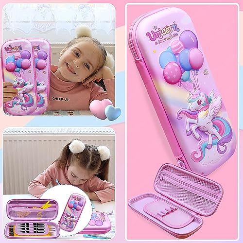 Image of FunBlast Pencil Pouches for Girls Stylish, Pencil Case for Girl, Pencil Pouches - Pencil Box for Kids, Pencil Box for Girls, (Random Color)
