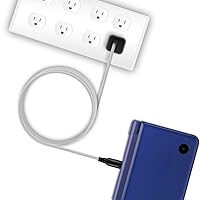 Vista 5 de Paquete de 2 cables de carga USB 3DS2DS de 5 pies cable de carga de alimentación trenzado de nailon compatible con Nintendo New 3DS XLNew 3DS3DS