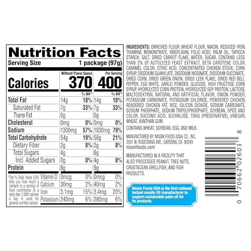 Nissin Top Ramen Bowl Ramen Noodle Soup, Chicken, 3.42 Ounce (Pack of 6)