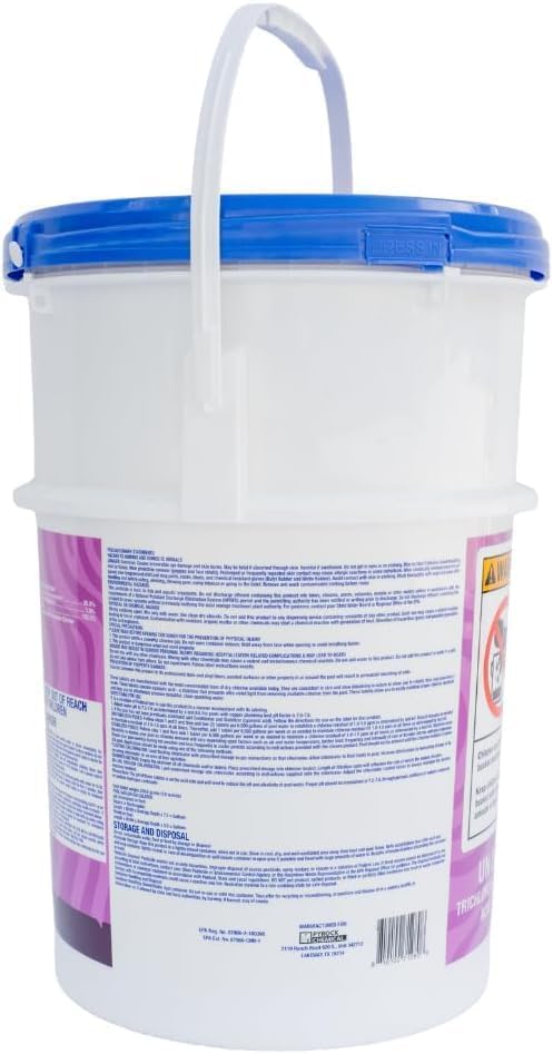 Image of 3 Inch Chlorine Tablets for Pools, 99% Trichlor, 90% Available Chlorine, Slow Dissolving Stabilized Chlorine Tablets for Swimming Pools, Floaters (25 lbs)