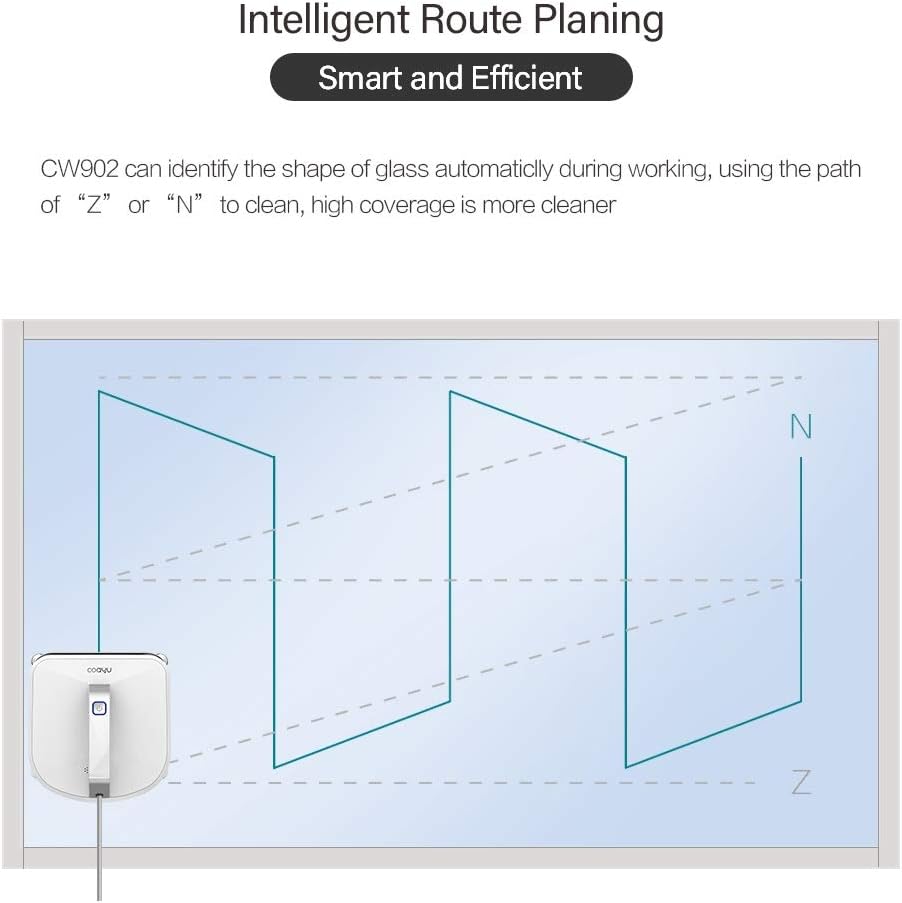 Gеt Dіѕсоunt 70% Prісе Robot Window Cleaner, COAYU CW902 Window Cleaning Robot with Remote Control, Cleaning Kinds of Horizontal Windows, Sliding Glass Doors, Marble Bathroom Floors & Walls, and Kitchen Floors