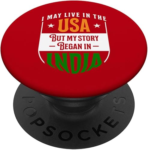 India - I may live in the USA but my story began in India PopSockets Swappable PopGrip