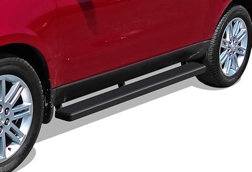 iBoard estribos para Chevy Traverse, GMC Acadia y Buick Enclave, Negro