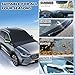 Windshield Cover for Ice and Snow - 600D Oxford Fabric Car Windshield Snow Cover Heavy Duty, Magnetic Car Anti-Snow Cover for Most Sedan Truck SUV Van and MPV, Winter Cars Accessories (70 x 50 Inch)