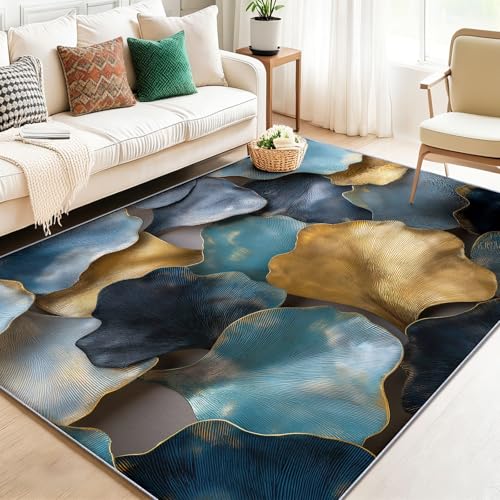 �Q���E���r���O���[���p���O 120 x 180 cm - ���ۓI�ȗt�͗l�̃G���A���O�A�_�炩���Z�сA�J���t���ȃ��O�J�[�y�b�g�A�_�C�j���O�p�A�������ȒP