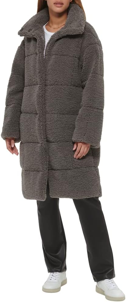 Levi's Womens Patchwork Quilted Teddy Coat - Image 3