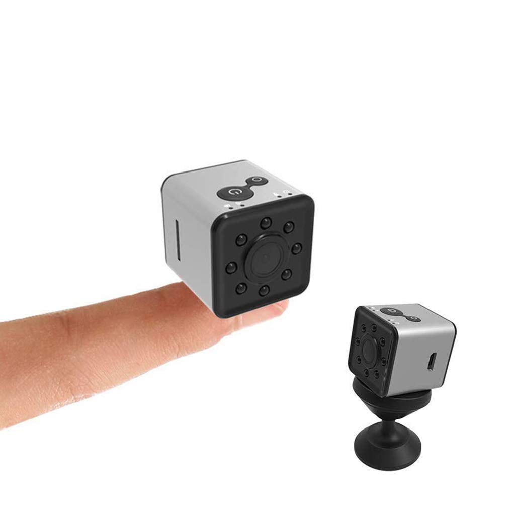 Caméra cachée pour nounou - 1080p - Mini caméra de surveillance espion - Wifi - Vision nocturne - Étanche - Pour la maison, la voiture, le bureau - Noir - 16 G