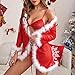 BaZhai de Navidad Vestido de la Ropa Interior Atractiva del cordón del...