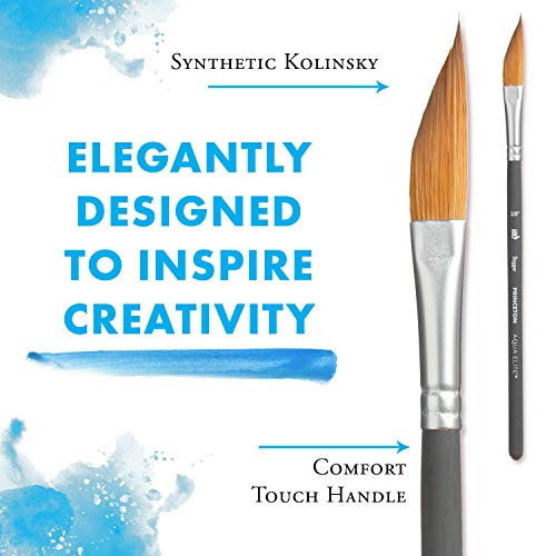 princeton aqua elite paintbrush size 38 inch matte black