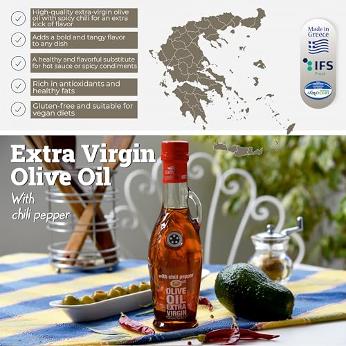 Aceite de Oliva Extra Virgen con Chile KORVEL 250ml Pack 2 miniatura 5