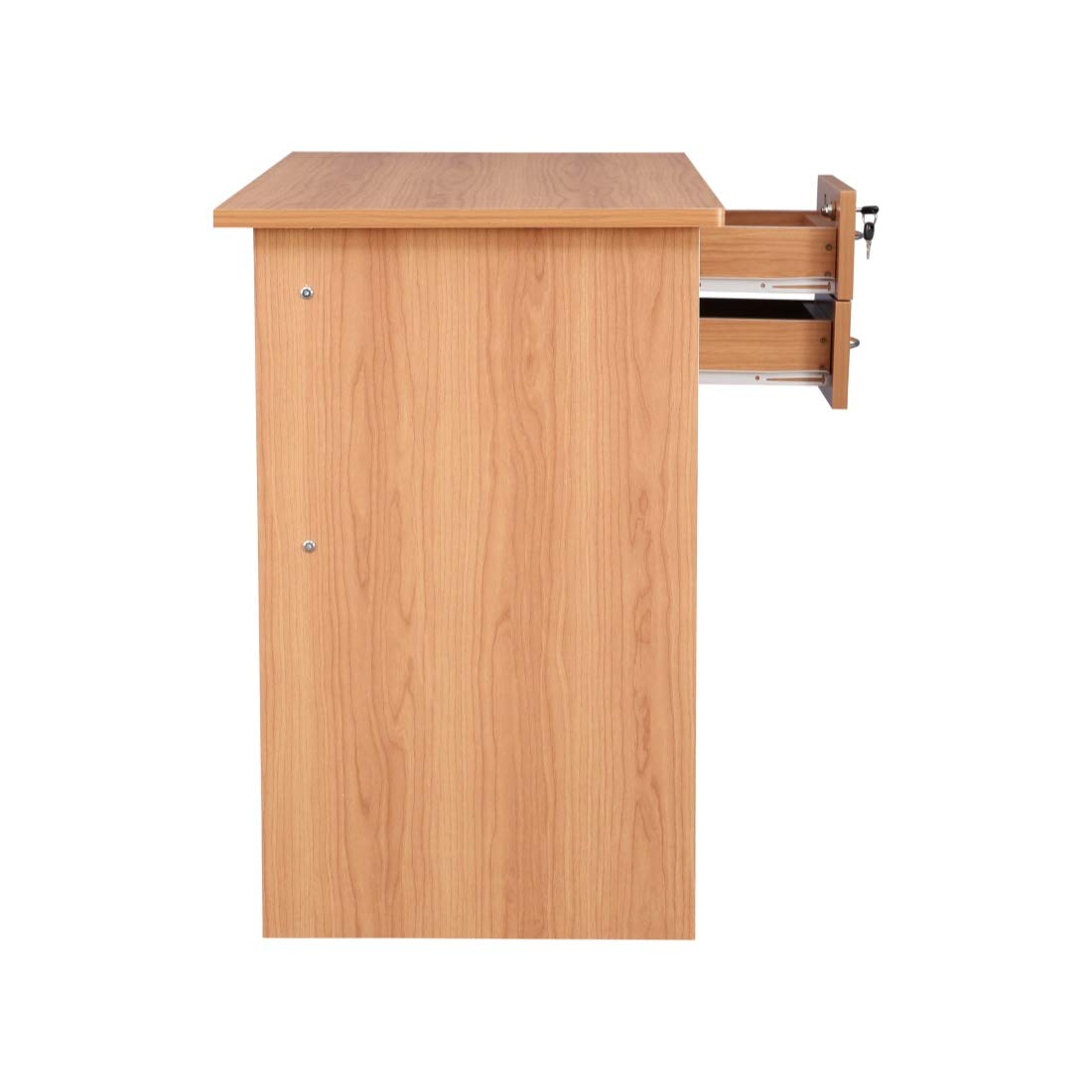 HomeTown Simply Engineered Wood Study Office Table (Matte Finish Light