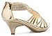 Olivia K Women's Open Toe Strappy Rhinestone Dress Sandal Low Heel Wedding Shoes