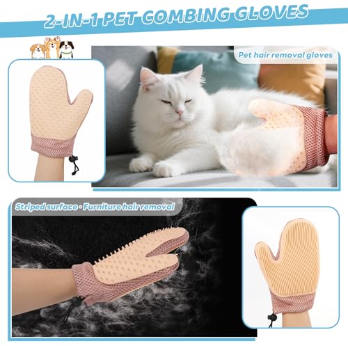 Image of Pet Steam Brush Dog Cat 2026 New Grooming Comb for Shedding, Floating Hair, Smooth & Detangling, Gentle Cool Mist Softens Hair Reduces Static Helps Pets Who Dislike Bathing,Includes Waterless Shampoo