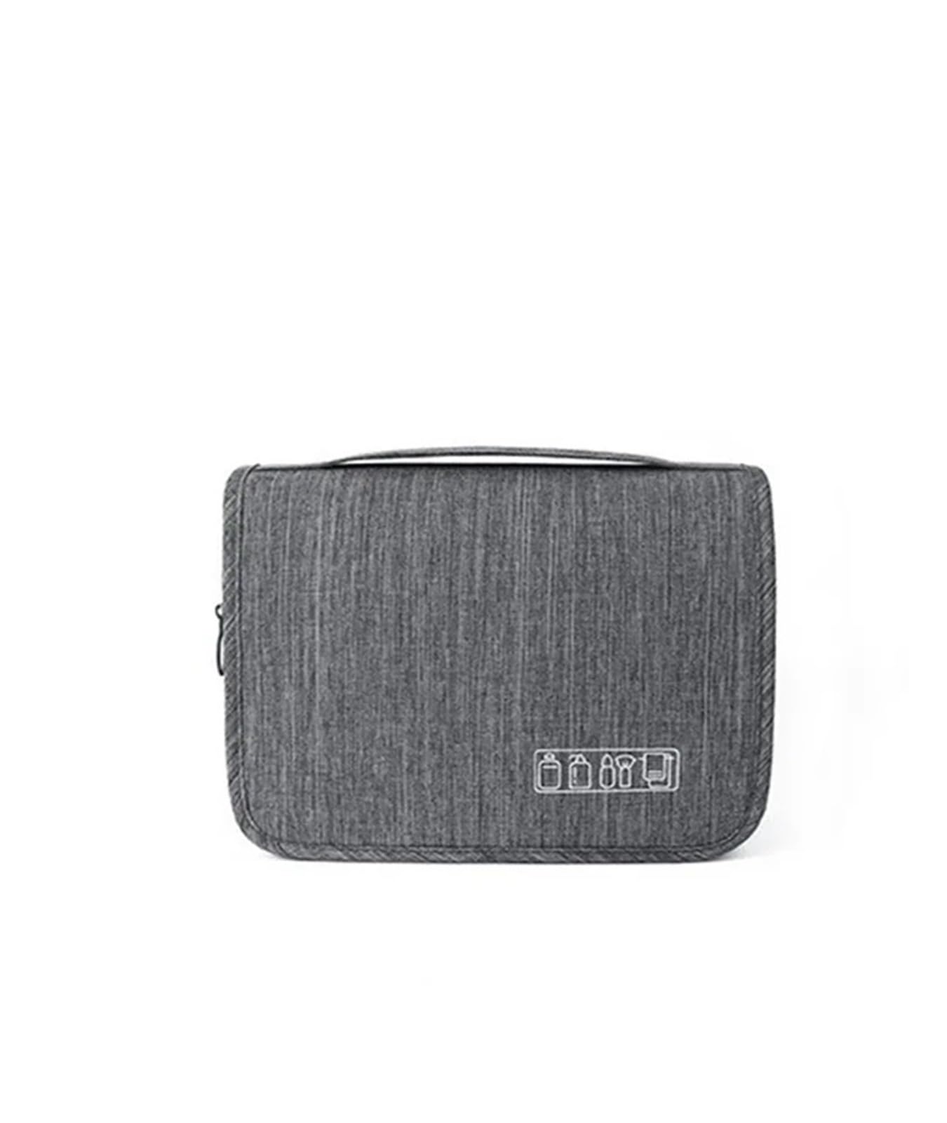 Neceser De Viaje Neceser portátil con gancho colgante impermeable for mujer, bolsa de almacenamiento de cosméticos for baño, estuche de maquillaje de viaje de gran capacidad for hombre Para Viajar(Gre