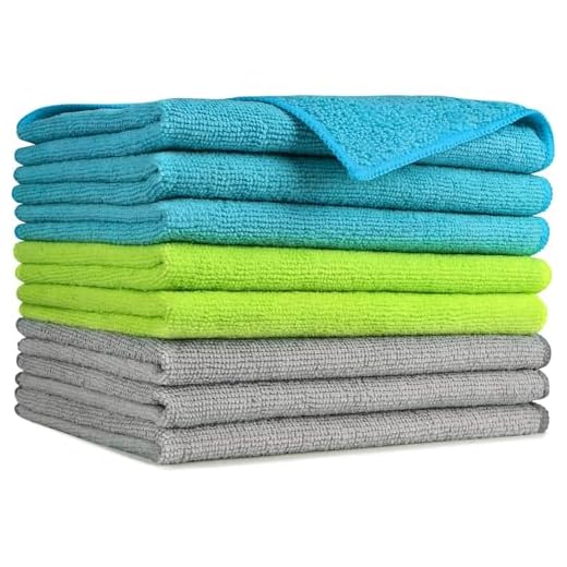 AIDEA Microfiber Cleaning Cloths-8PK, Softer Highly Absorbent, Lint Free Streak Free for House, Kitchen, Car, Window Gifts(12in.x16in.)—8PK