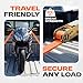 Retractable Ratchet Straps for Heavy-Duty Cargo, Vans, Motorcycles, Boats, Wheel chocks, and car haulers. A Quick and Reliable tie-Down Solution with Hooks for Secure Transport.