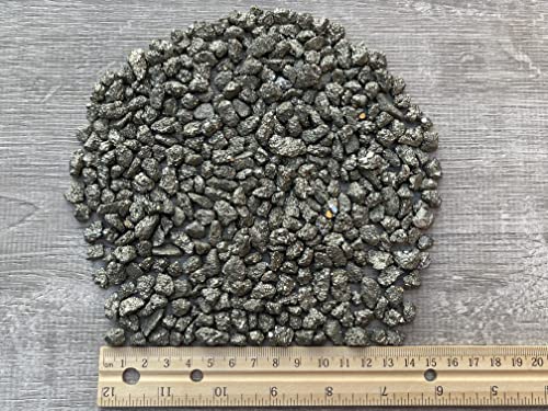 Image of GAF TREASURES 2 oz Lot Natural Semi Tumbled Gemstone Chips, Crushed Mini Crystals, Undrilled Crystal Chips (Pyrite)