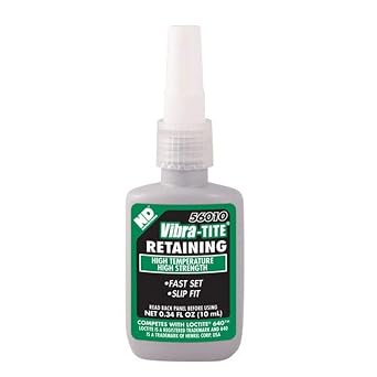 Vibra-TITE 560 Green High Temperature Retaining Compound, 10ml Bottle