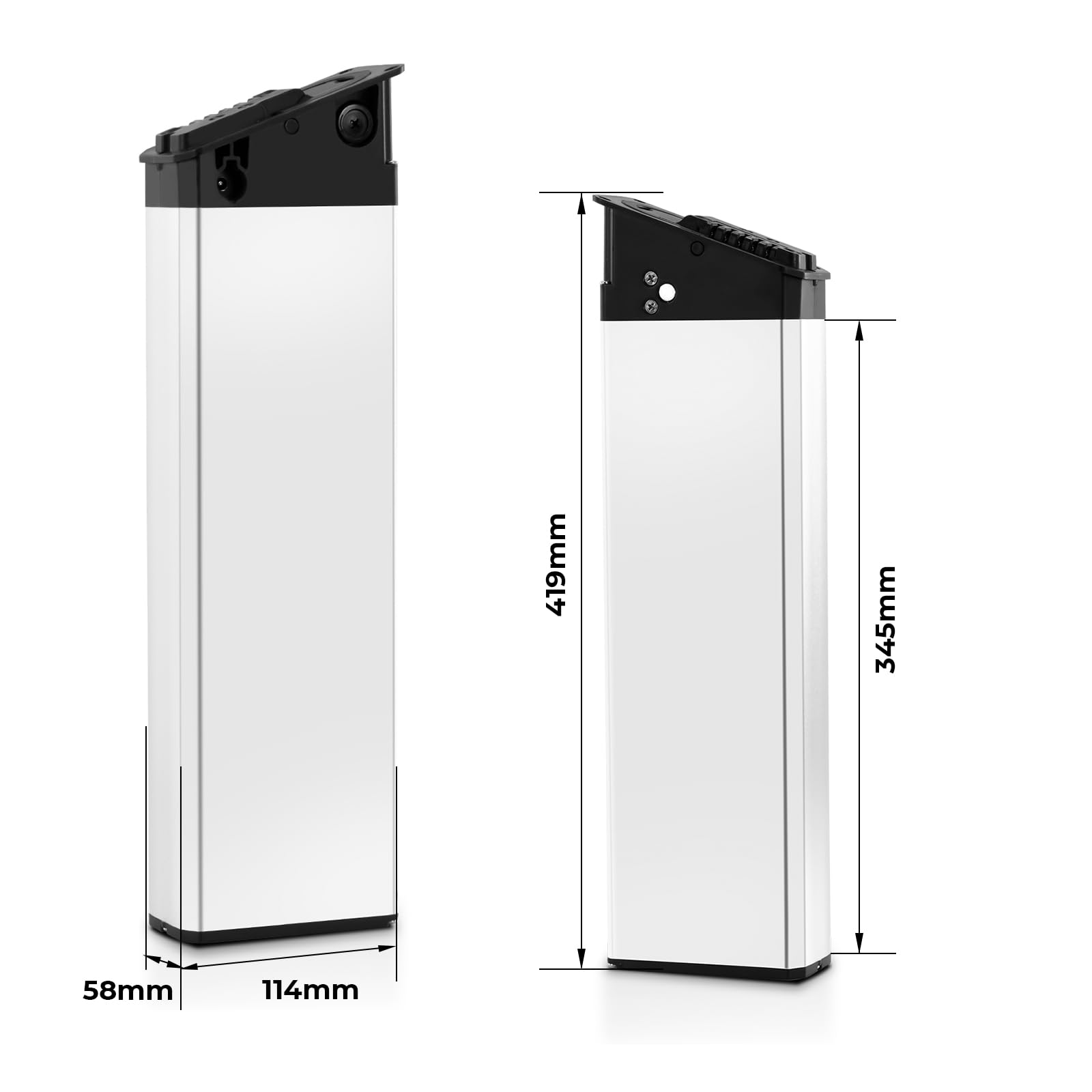 Batterie de Remplacement pour vélos pliants 48V 14,5Ah Batterie intégrée | pour moteur 48V 350W / 500W / 800W, compatible avec Mate X, Engwe Pro 2/EP-2 Pro/Engine X Ebike
