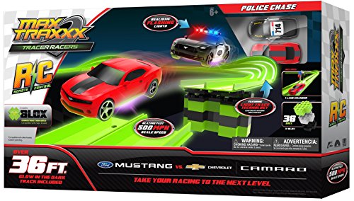Skullduggery, Inc. RC Glow in The Dark Police Chase Set