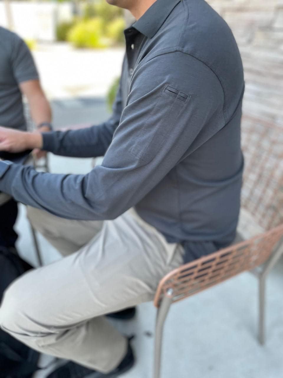 LAPG Men's Operator Tactical Long Sleeve Polo Shirt, Lightweight Anti-Wrinkle Moisture-Wicking Uniform Polo for Men - Image 4