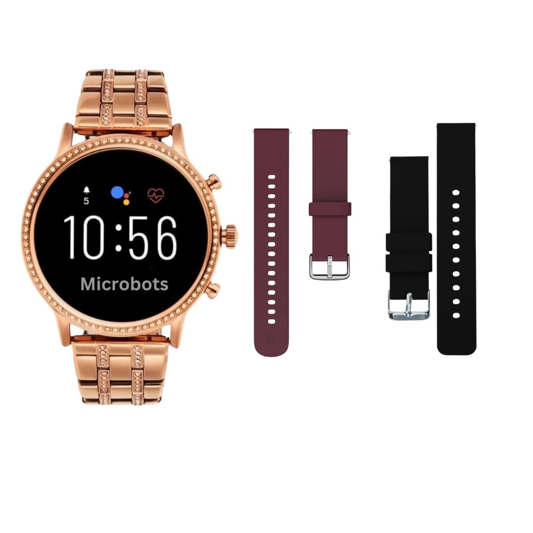 MICROBOTS GEN 9 OG Version Women's Smartwatch with Elegant Rose Gold Metal Strap & 2 Pcs Silicone Straps Free-image-8
