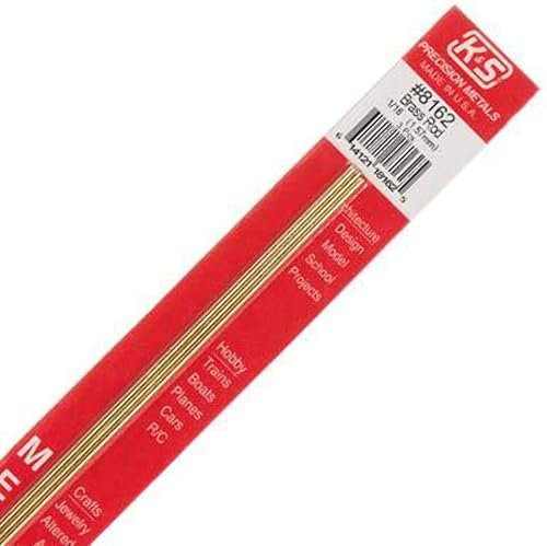 KS - Barra sólida de latón de 116 x 12 pulgadas