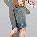 Casual Relaxed Fit Straight Denim Shorts for Men Summer Beach Short Classic Fashion Washed Jean Shorts (Light Blue-2,29)