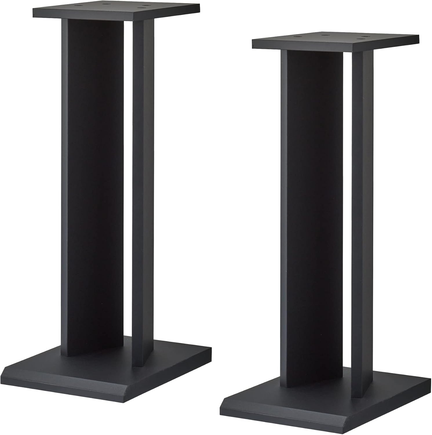 Amazon | スピーカースタンド2台1組高さ60cmブラック | ノーブランド品 