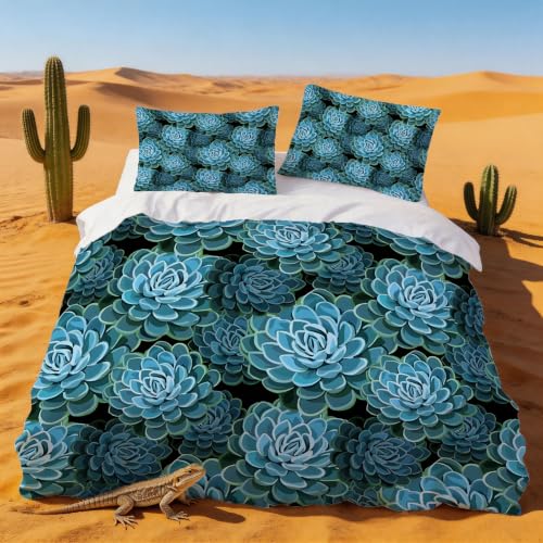 Housse de couette 200x200 finition microfibre douceur supérieure imprimé botanique