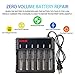 18650 Battery Charger 6 Slot Universal Smart Li-ion Batteries Charger, Zero Volume Battery Repair, Overcharge Protection, Overcurrent Protection, Short-circuit Protection, Over-temperature Protection