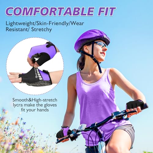 GEZVOC Lightweight Breathable Bike Gloves