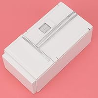 Vista 8 de Refrigerador de casa de muñecas en miniatura, modelo de refrigerador de madera 1:12, accesorios de decoración de muebles, mini modelo de escena