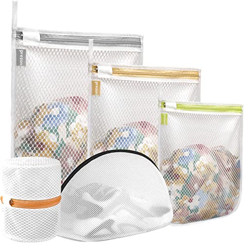 Prezon Mesh Laundry Bags, Washing Machine Wash Bags, Reusable and Durable Mesh Wash Bags for Delicates Blouse Hosiery