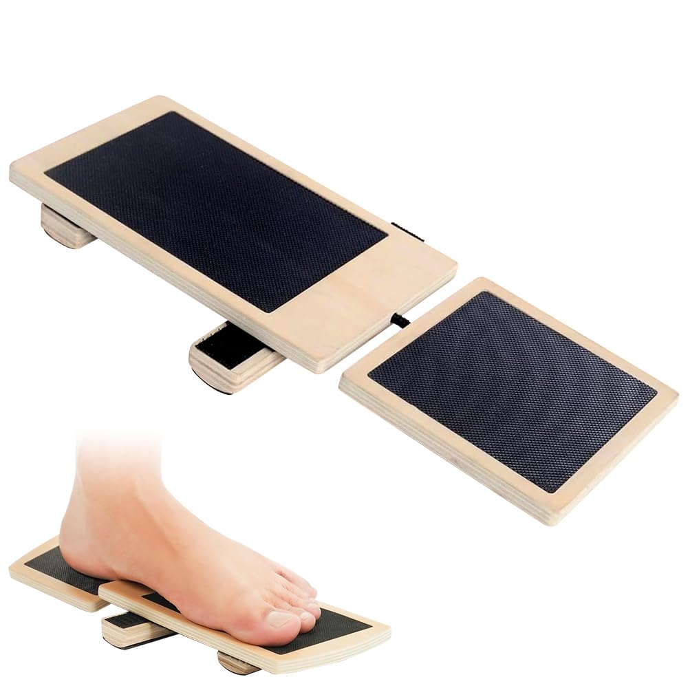 Balance Board Monopiede In Legno Per Allenamento Caviglia E Piede | Migliora Equilibrio E Postura | Portatile E Regolabile