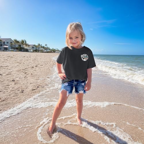 Girl's Hawaiian Graphic Tees Kids Cute Preppy Shirts Beach Tshirt Letter Printed Loose Fit Casual Summer Tops4