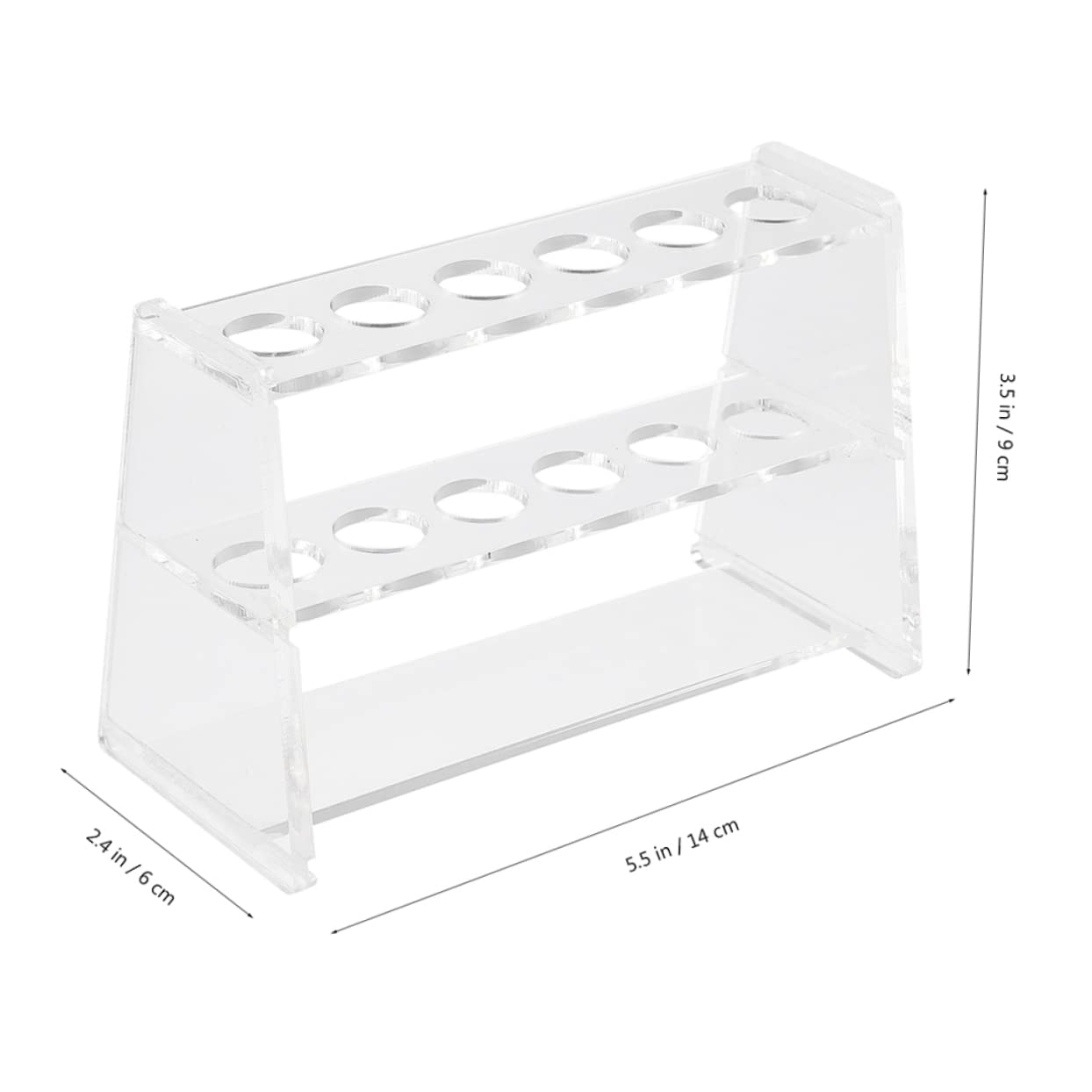 Mobestech 6pezzi Per Provette Acrilico Rack Per Esperimenti Scientifici e Portatile Per e Osservazione Esperimenti