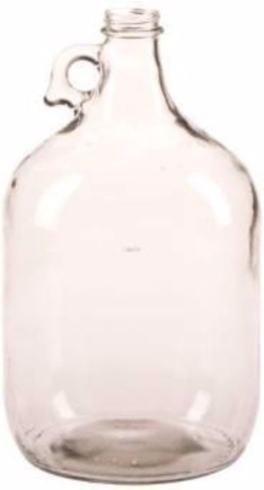 beautyfamily-z005644 1 gal Plate Clear Glass Jug, Small Carboy for Beer, Wine, Spirits and Cider
