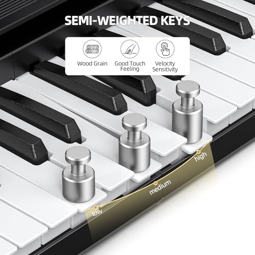 LEKATO Piano à clavier 88 touches - Les Beatles, Paul McCartney, John Lennon, RIngo Starr, George Harrison LEKATO Piano à clavier 88 touches – Image 6