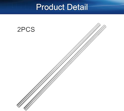 Miniatura 4 de Bettomshin Varilla de acero redonda, barra de torno HSS de 0.236 in, herramienta de 7.874 in de largo, para engranajes de eje, taladradora,