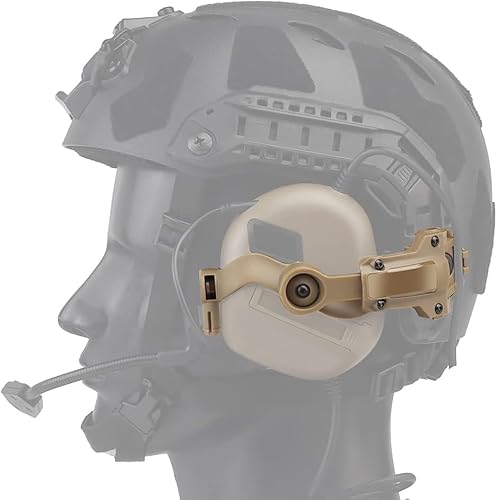 YBJMSFA Taktische Multi-Winkel Rotation Helm Rail Adapter,Taktische Kopfhörer Adapter,Für Ops Core Quick ACH Helm Arc Rail Adapte