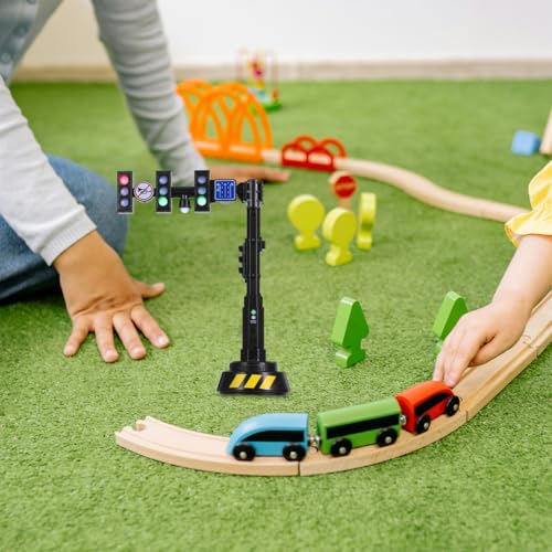 ibasenice Simulierte Ampeln Ampelkinder Für Klassenzimmer Simulationssicherheitsverkehrsindikator Sandtisch DIY Materialien Sandtisch- Modell- Mini- Plastik Schwarz