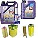 Produktbild QR-PARTS 69332420 Filter Set Inspektionspaket 6 Liter Motoröl Leichtlauf High Tech 5W-40 MANN-FILTER Luftfilter Ölfilter