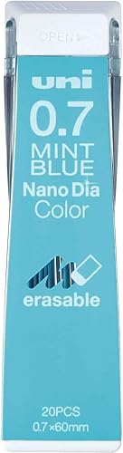 uni Color - Portaminas de 0.028 in, Nanodia, azul menta, plomo de 0.028 in disponible en Yaxa Costa Rica