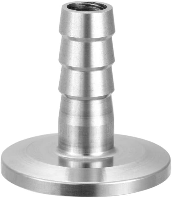uxcell 304 Stainless Steel KF25 Flange to 13mm Rubber Hose Barb Adapter for Vacuum