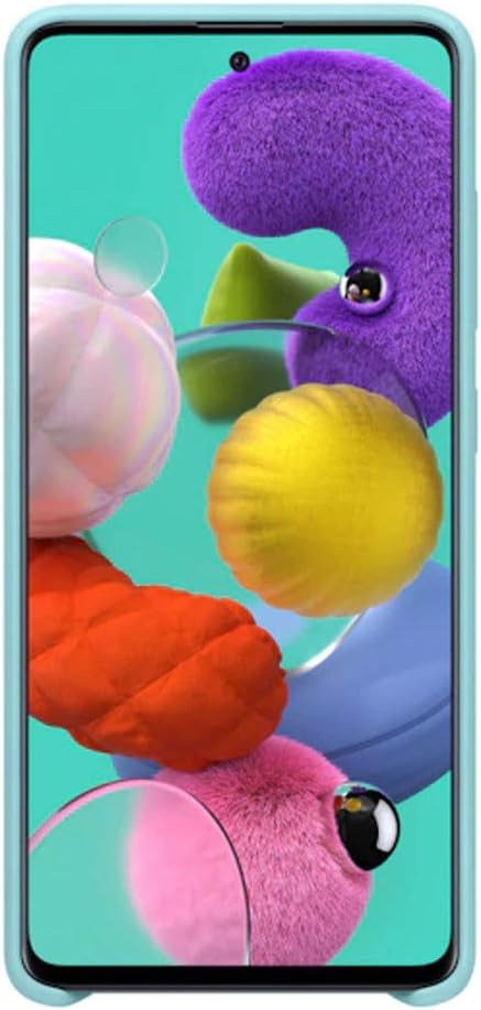 Samsung EF-PA515TLEGWW Galaxy A51 Silikon Cep Telefonu Kılıfı, Mavi