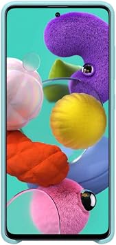 Samsung EF-PA515TLEGWW Galaxy A51 Silikon Cep Telefonu Kılıfı, Mavi