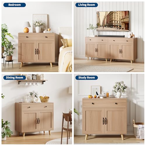 GarveeHome Buffet Cabinet with Storage, Sideboard Cabinet with Drawers, Accent Console Table, Coffee Bar Cabinets for Kitchen, Dining Room, Entryway by GarveeHome - Image 6